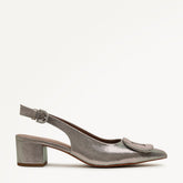 Dark Silver Heeled Slingback - Radley London Women