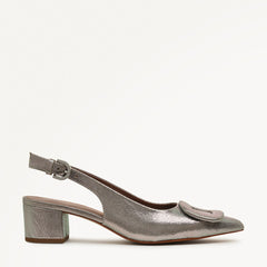 Dark Silver Heeled Slingback - Radley London Women