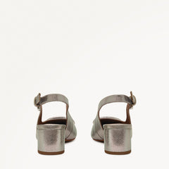 Dark Silver Heeled Slingback - Radley London Women