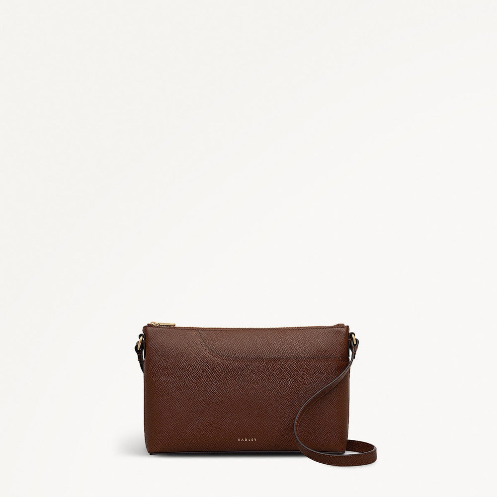 Chocolate Medium Ziptop East-West Cross Body Bag - Radley London Women