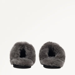 Black Seam Shearling Cuff Mule - Radley London Women