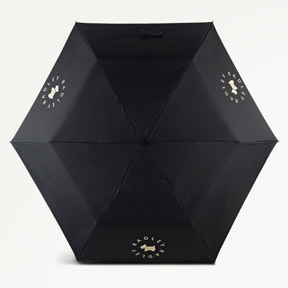 Black Superlite Responsible Umbrella - Radley London Women