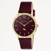Mill Bay 35Mm With Leather Strap Watch Dark Cherry - RY21934A - Radley London Women