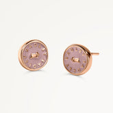 Pink Enamel Round Earrings - Radley London Women