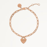 Rose Gold Heart Charm Bracelet - Radley London Women