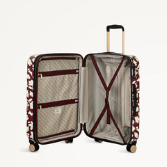 Thrift Floral 4 Wheel Medium Suitcase Dark Cherry - 112888 - Radley London Women