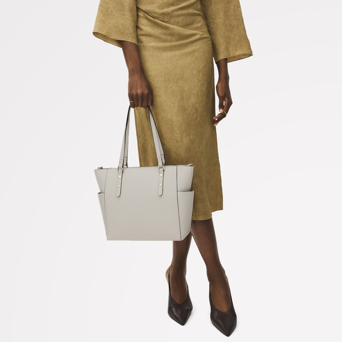 Chalk Large Ziptop Shoulder Bag - Radley London Women