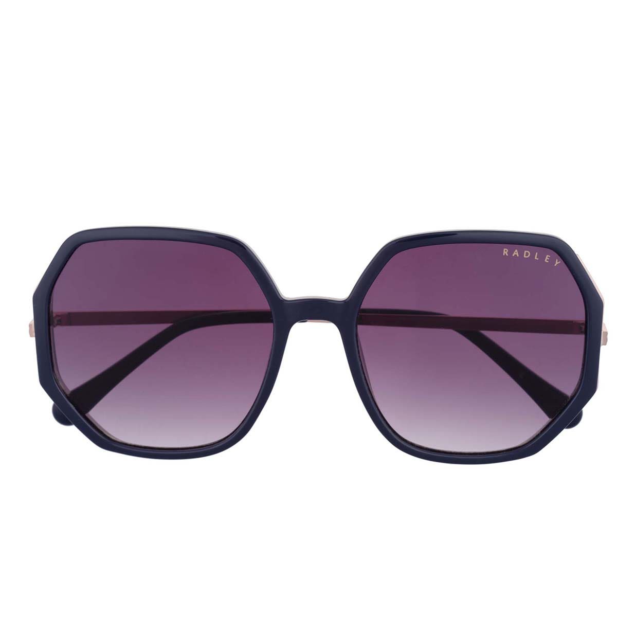 Rose Gold Oversized Hexagon Sunglasses - Radley London Women