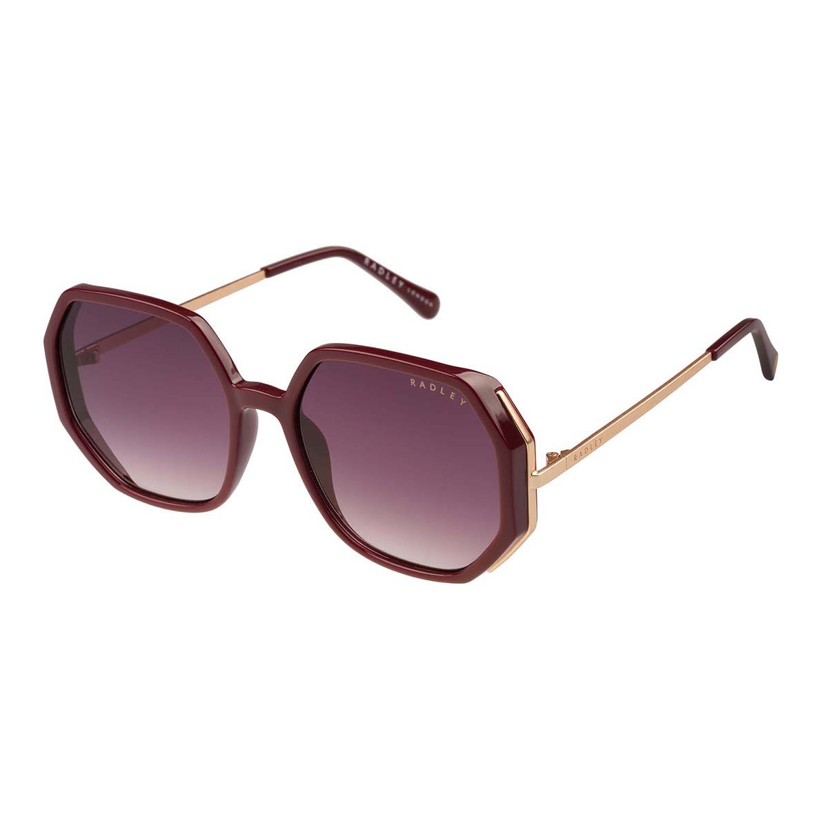 Gold Oversized Hexagon Sunglasses - Radley London Women