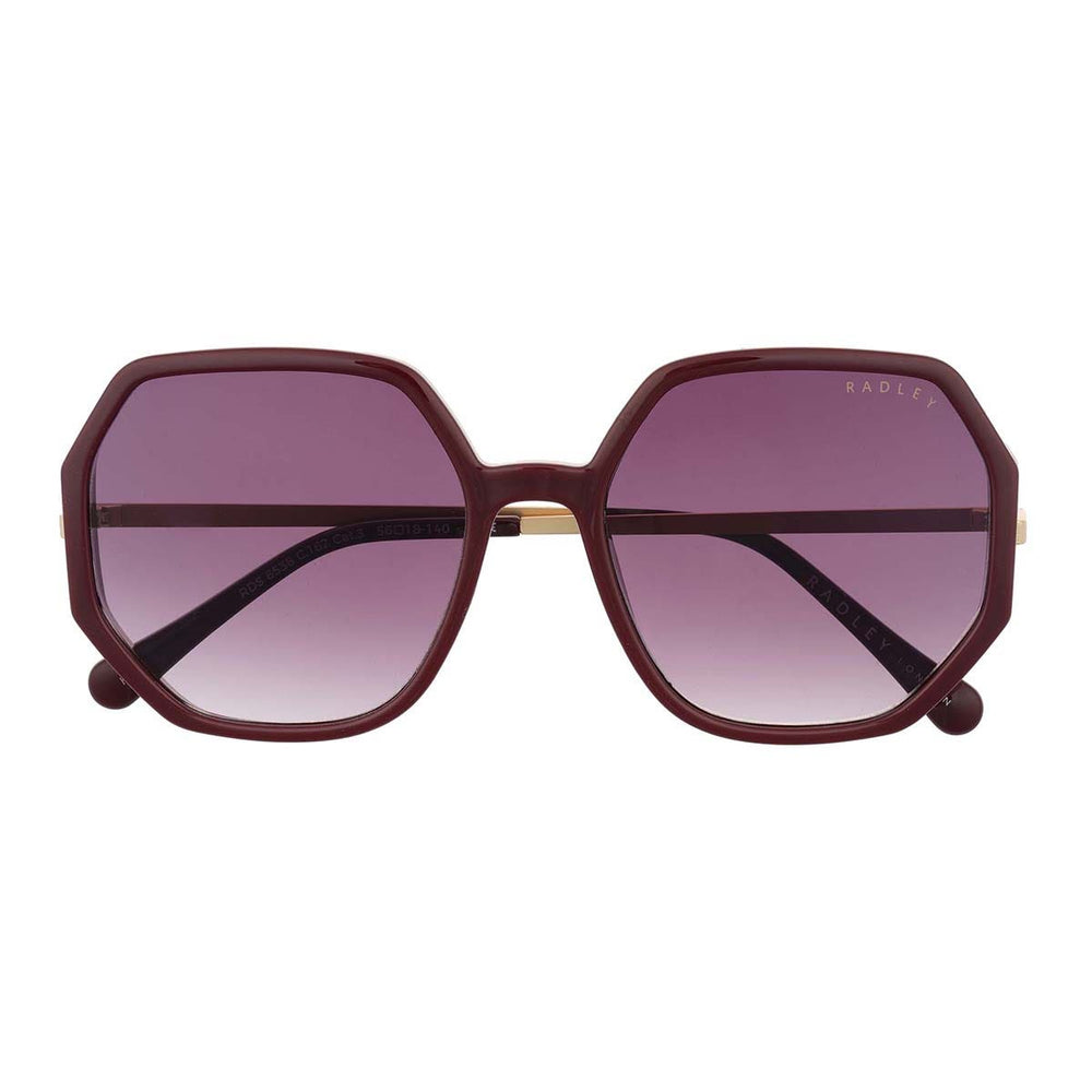 Gold Oversized Hexagon Sunglasses - Radley London Women