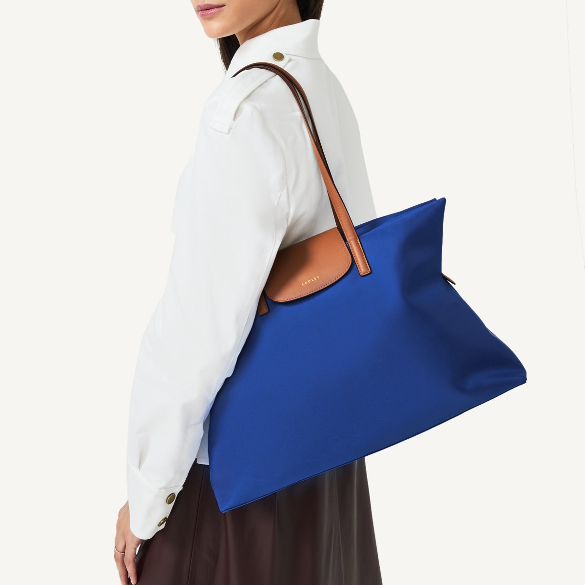 Yves Blue Medium Ziptop Tote Bag - Radley London Women