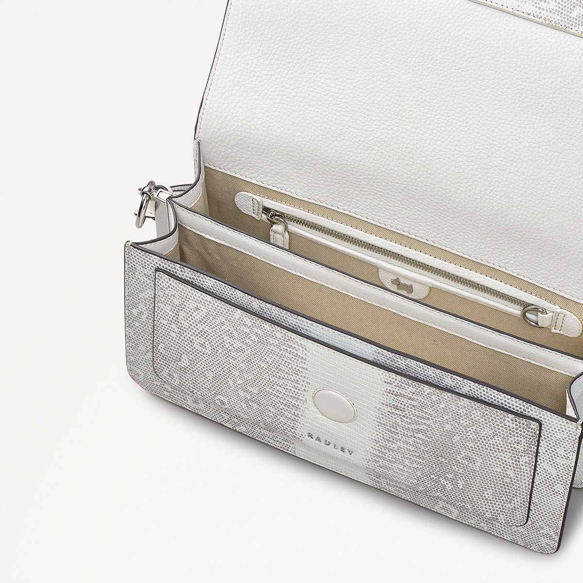 Bright White Medium Flapover Shoulder Bag - Radley London Women