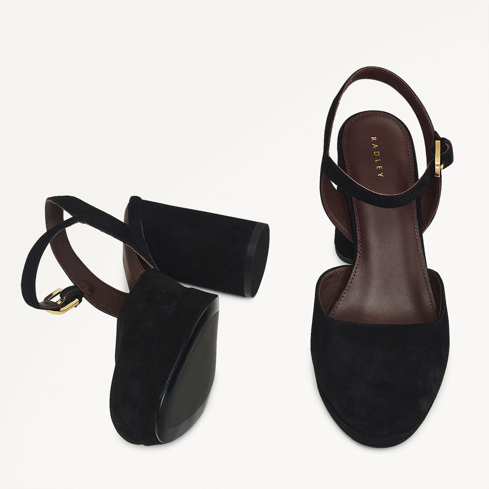 Black 2-Part Platform Heel - Radley London Women