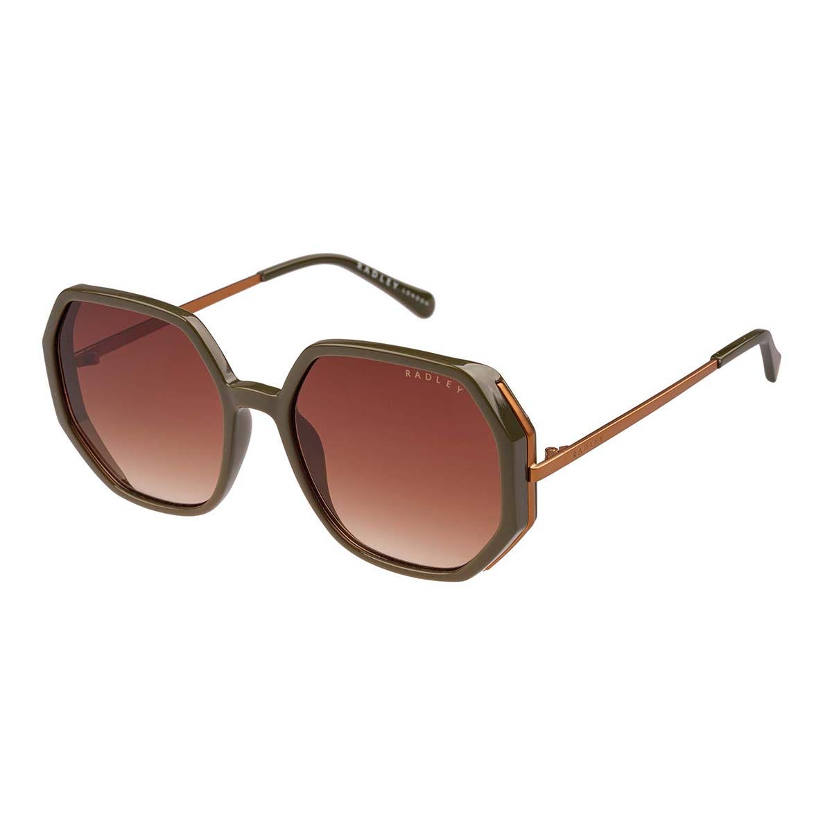 Bronze Oversized Hexagon Sunglasses - Radley London Women