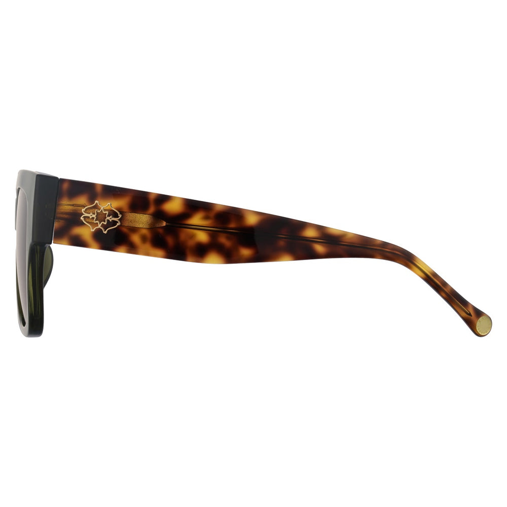 Khaki Oversized Square Eyed Sunglass - Radley London Women