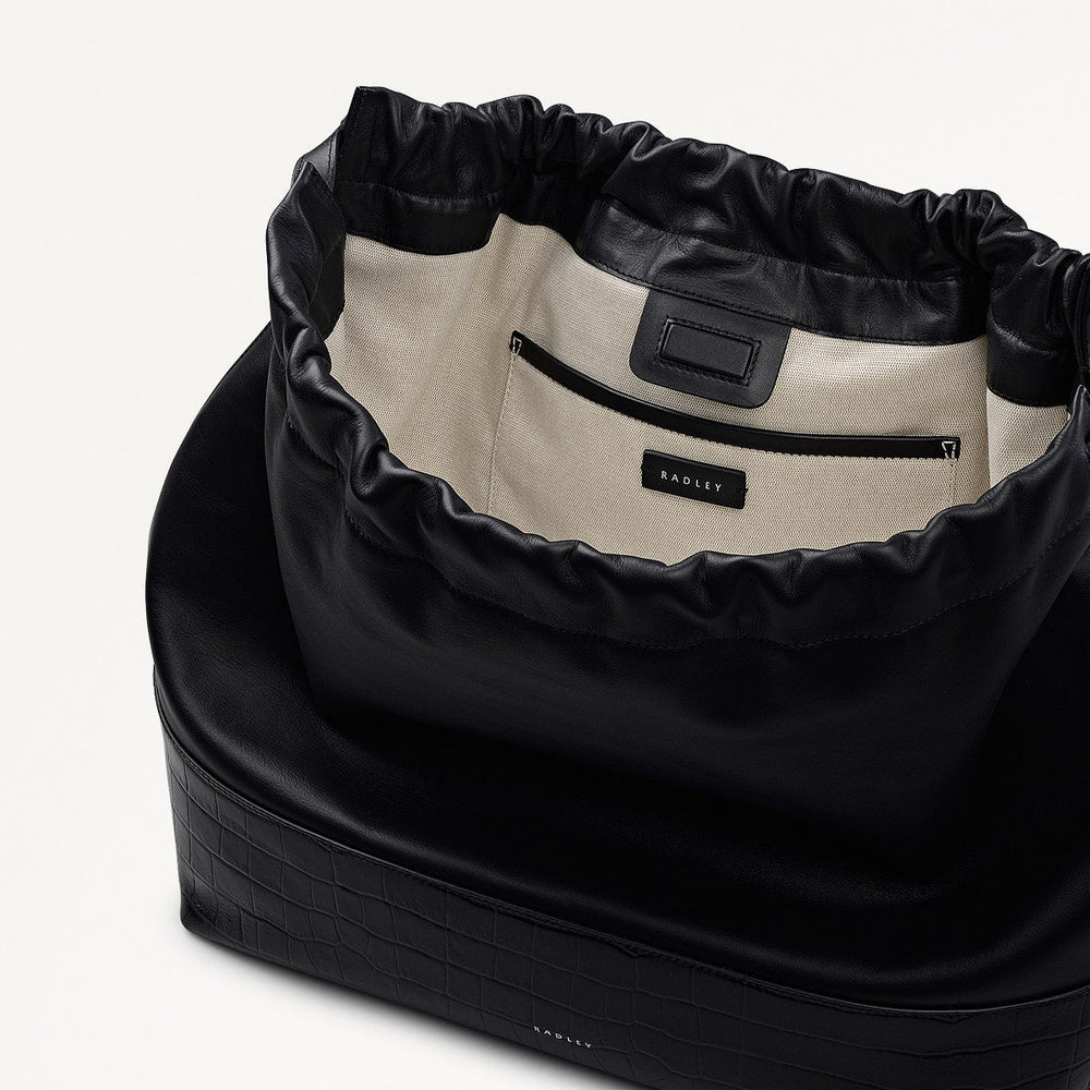 Black Large Drawstring Shoulder Bag - Radley London Women