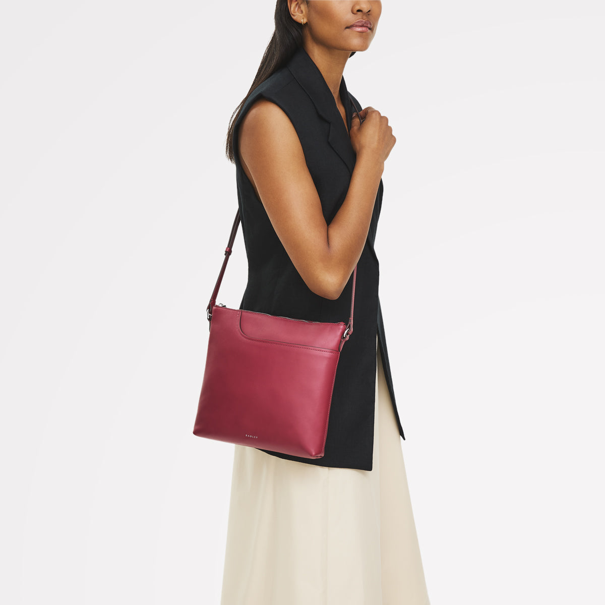 Carmine Large Ziptop North-South Cross Body Bag - Radley London Women