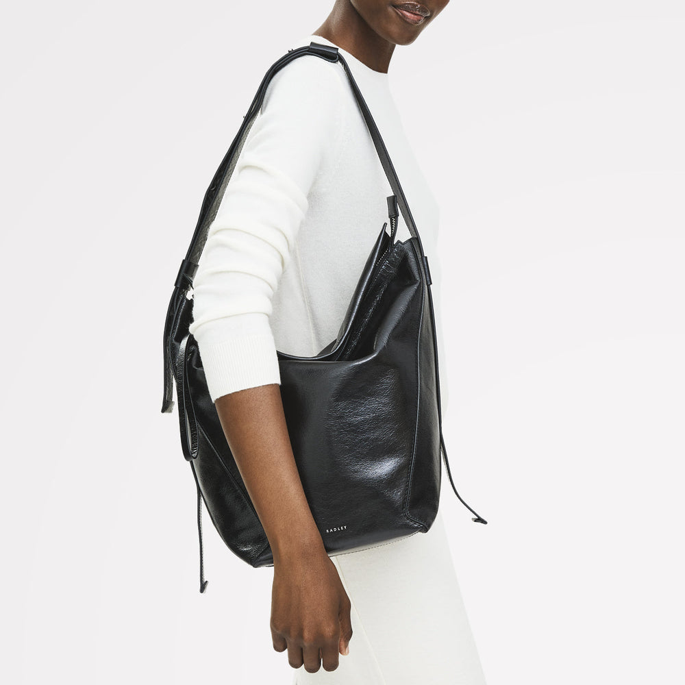 Black Large Ziptop Shoulder Bag - Radley London Women