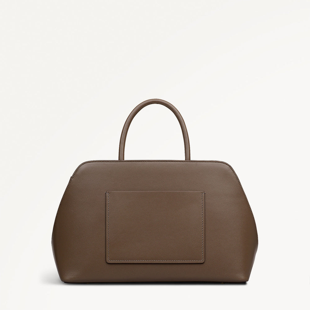 Coffee Medium Ziptop Grab Bag - Radley London Women