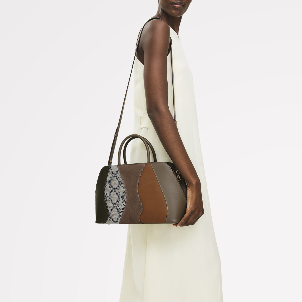 Coffee Medium Ziptop Grab Bag - Radley London Women