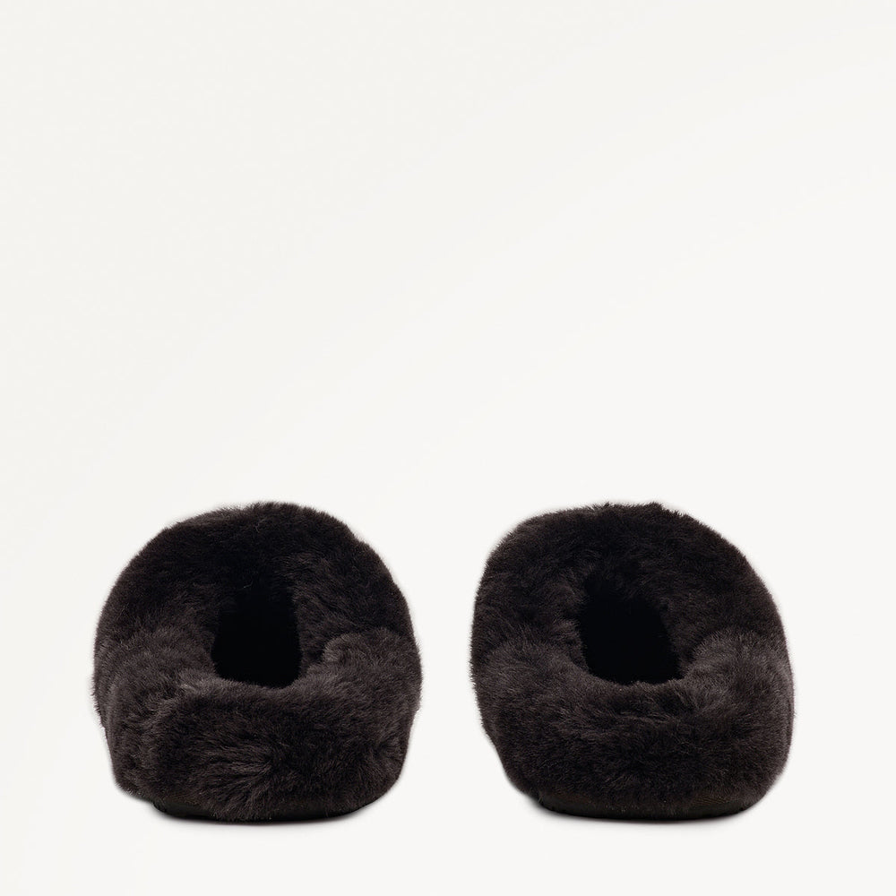 Chocolate Luxe Shearling Fluff Mule - Radley London Women