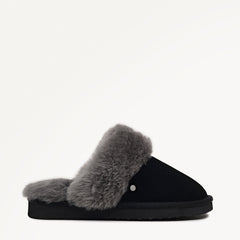 Black Classic Shearling Cuff Mule - Radley London Women