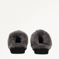 Black Classic Shearling Cuff Mule - Radley London Women