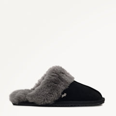 Black Seam Shearling Cuff Mule - Radley London Women