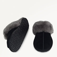 Black Seam Shearling Cuff Mule - Radley London Women