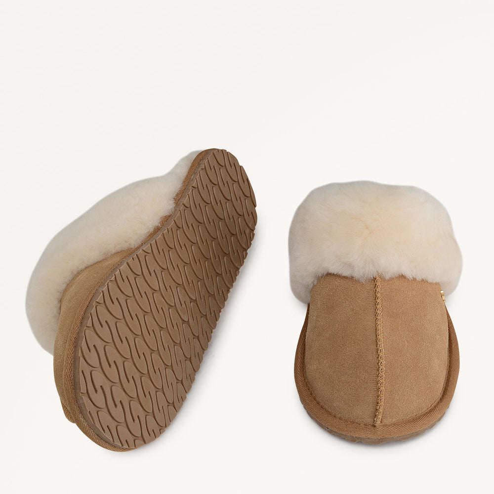 Tan Seam Shearling Cuff Mule - Radley London Women