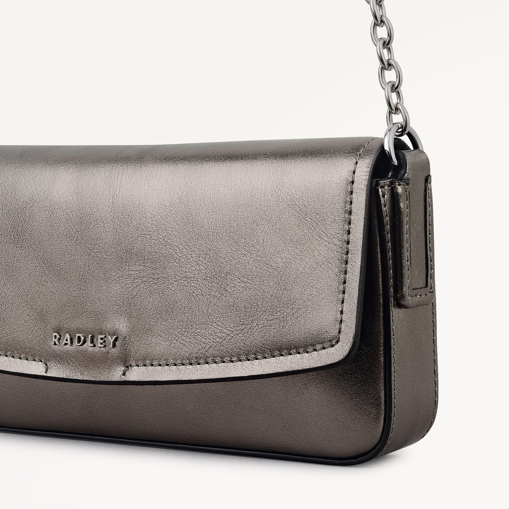 Gun Metal Large Phone Cross Body Bag - Radley London Women