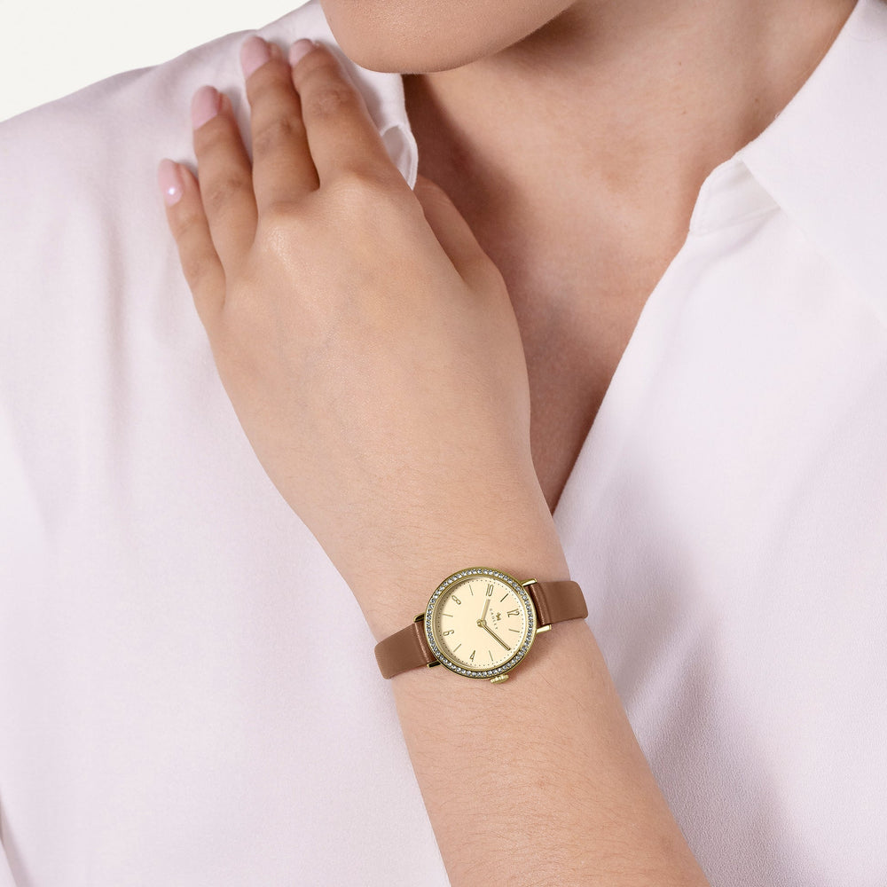 Windsor Lane 26Mm With Leather Strap Watch Cognac - RY21910A - Radley London Women