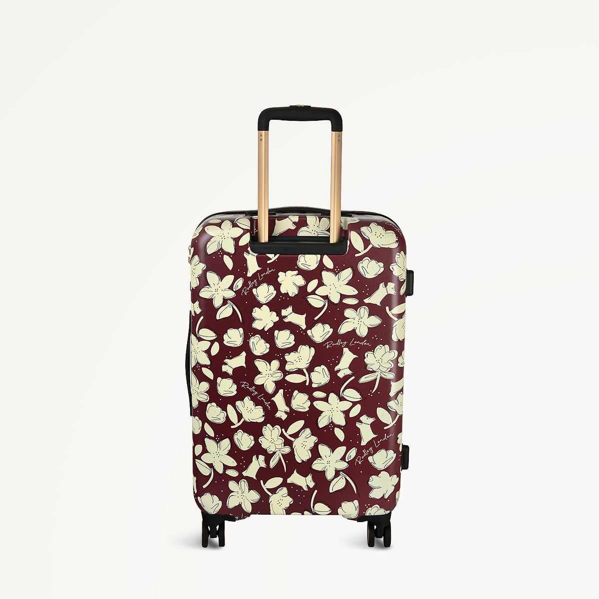 Thrift Floral 4 Wheel Medium Suitcase Dark Cherry - 112888 - Radley London Women