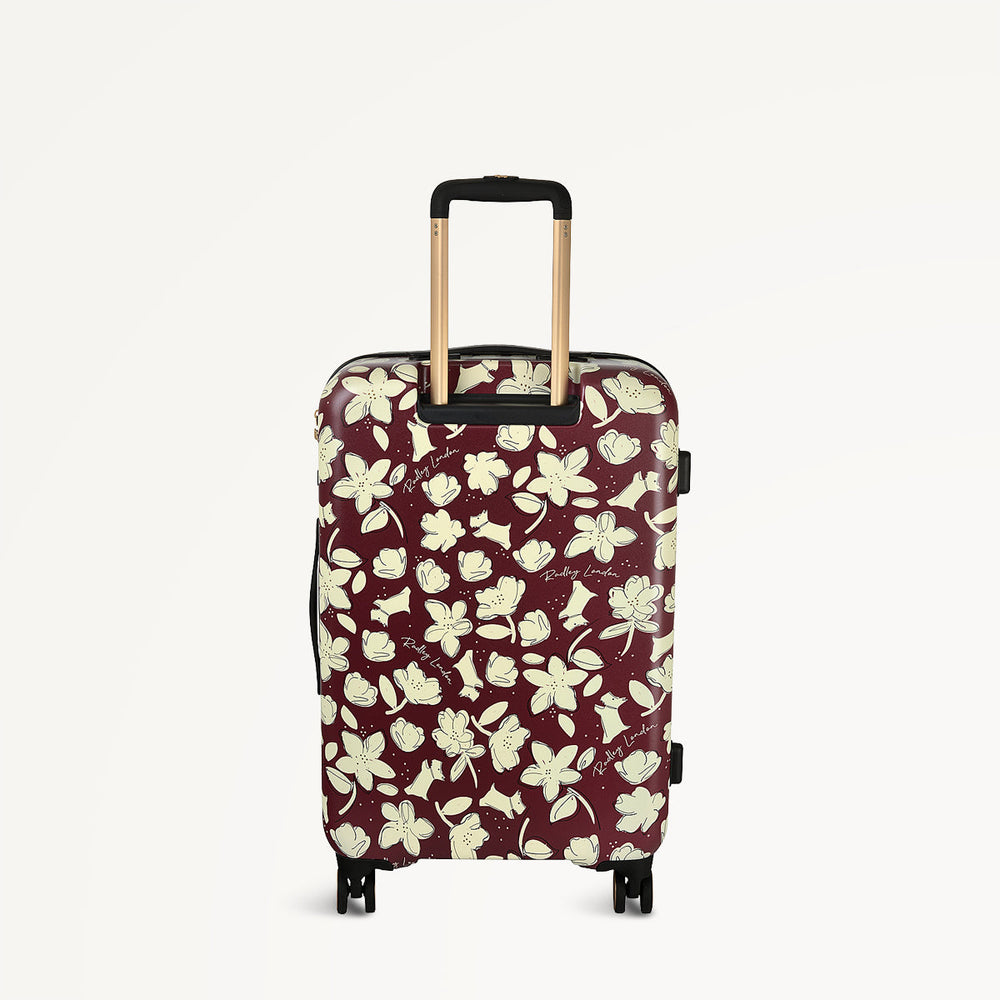 Thrift Floral 4 Wheel Medium Suitcase Dark Cherry - 112888 - Radley London Women