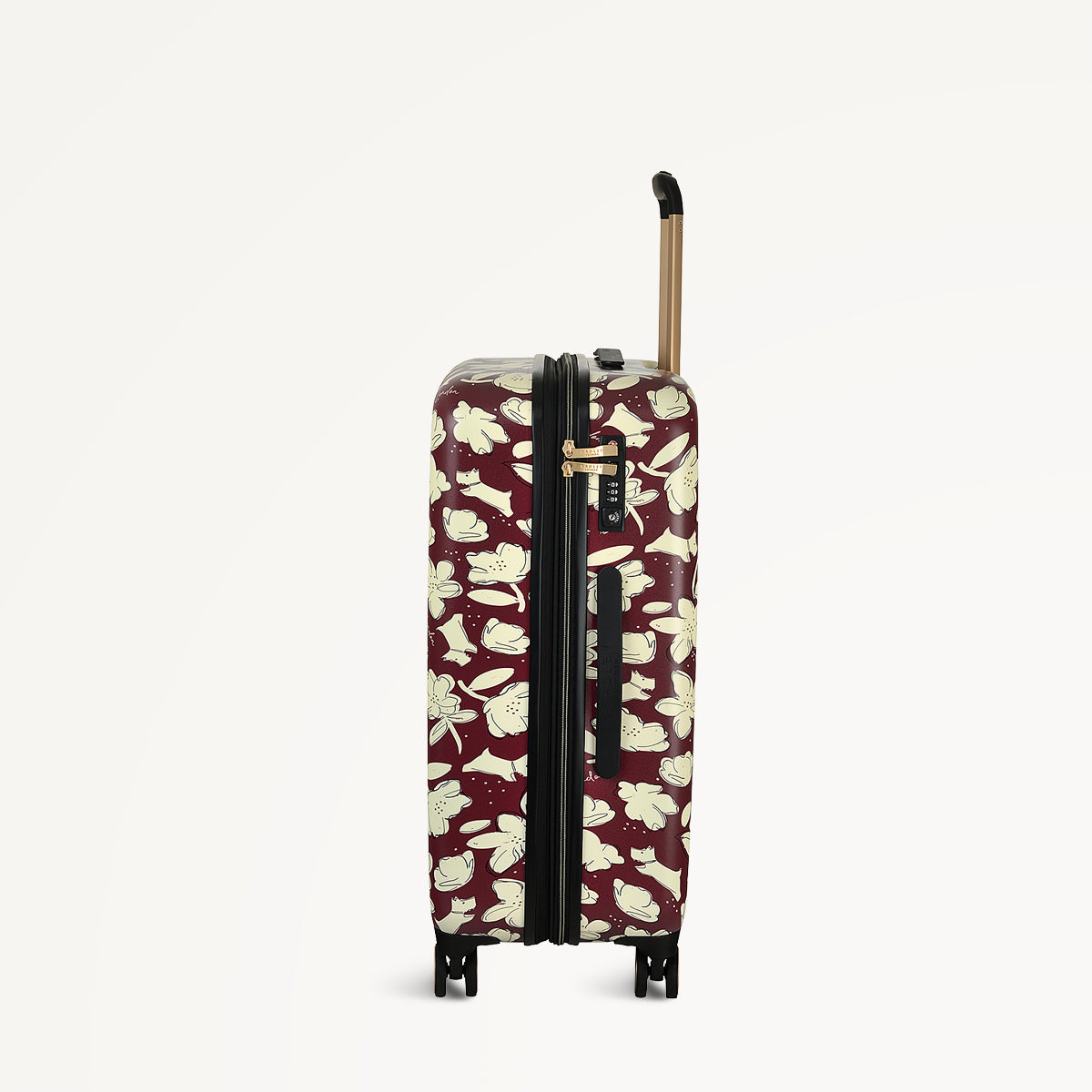 Thrift Floral 4 Wheel Medium Suitcase Dark Cherry - 112888 - Radley London Women